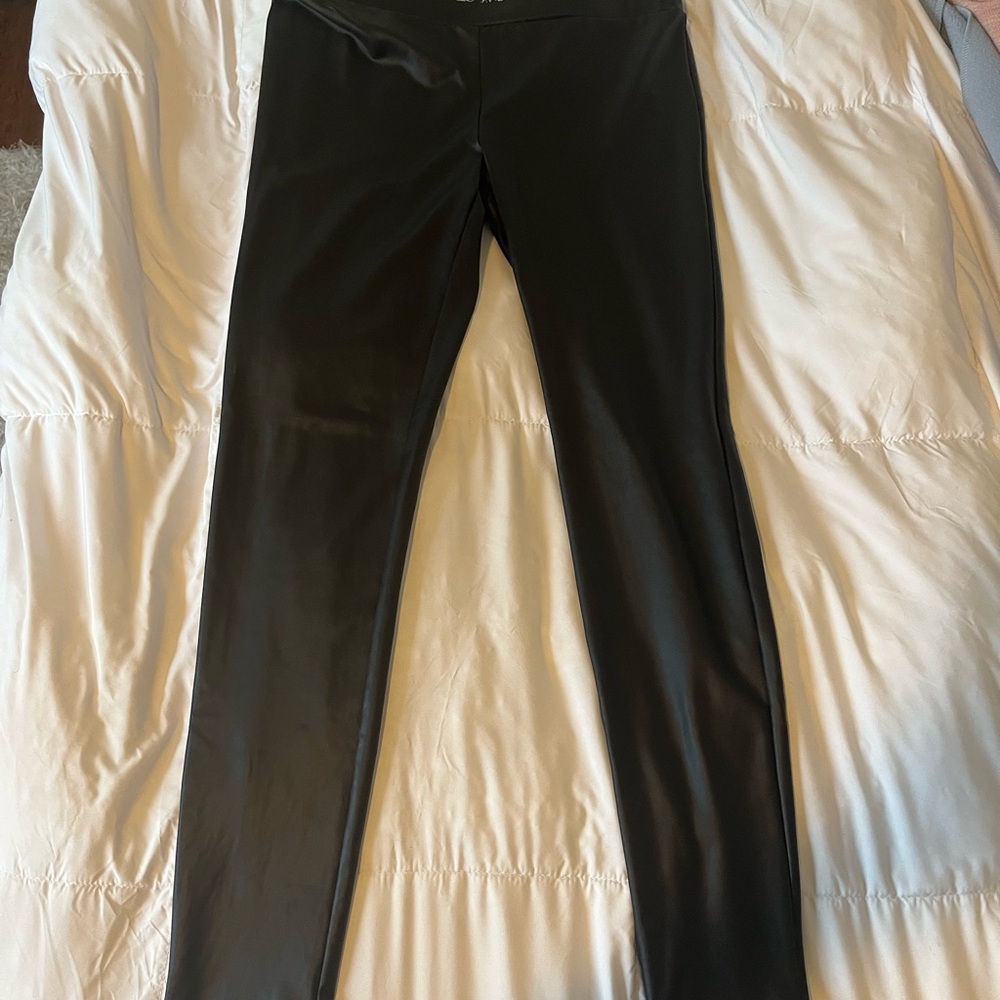G by Guess Black Faux Leather Leggings